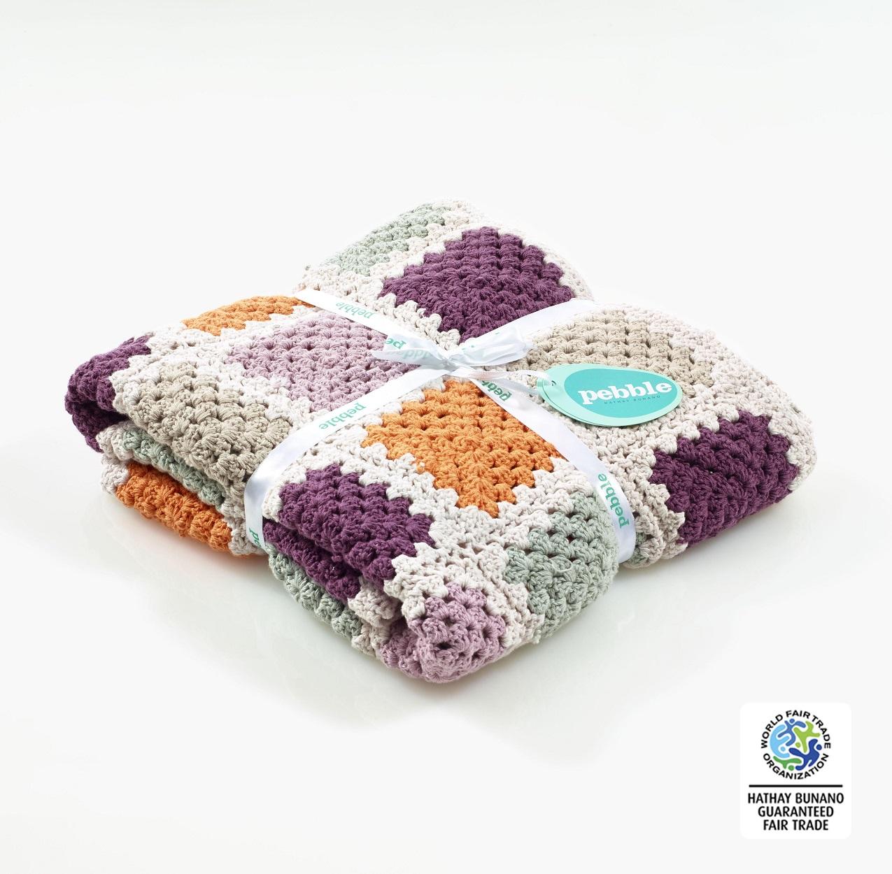 fair trade, organic baby blanket
